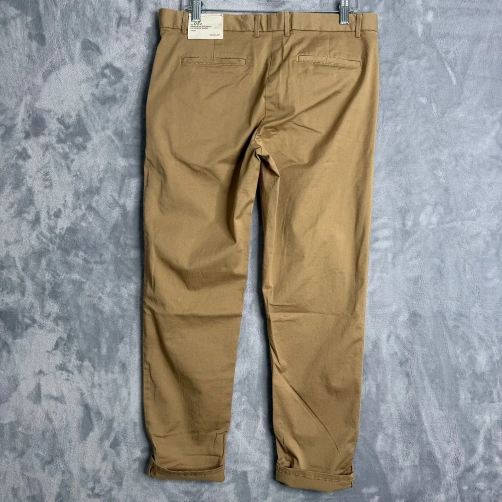 New Gap Broken In Khaki Pants Womens 8 Tan Straight Leg Preppy‎ Business Casual